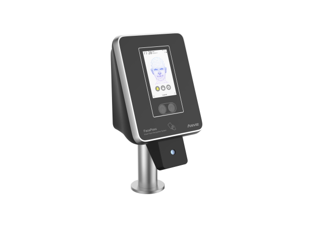  Anviz Facepass7 IRT termoscanner controllo accessi  facciale e misurazione temperatura installazione staffa tornello